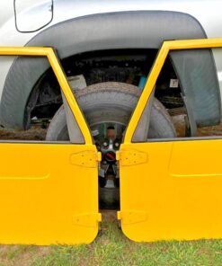1997-2006 Jeep Wrangler TJ pair of yellow half doors.