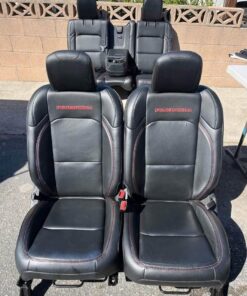 black leather seats for jeep wrangler rubicon models.