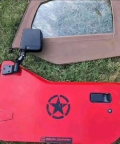 OEM interior half door panels with uppers for a 1997-2006 Jeep Wrangler TJ half-door model.