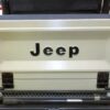 Jeep CJ black vinyl decal set tailgate.